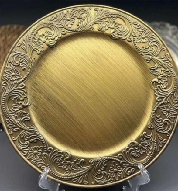 sousplat-cobre2 Sousplat Cobre Dourado Rustic - Imagem 1